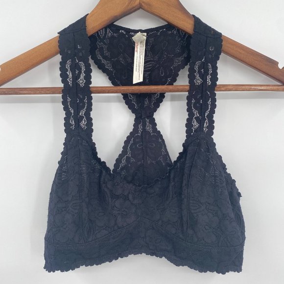 Intimately Free People Other - Intimately Free People Womens Black Lacy Racerback Bralette M